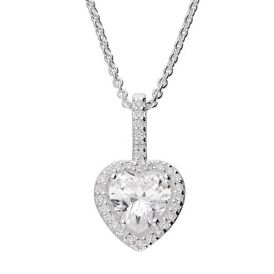 Sterling Silver all Sparkle Heart