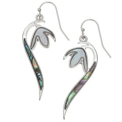 Long Drop Snowdrop Earrings. Fashion Jewellery