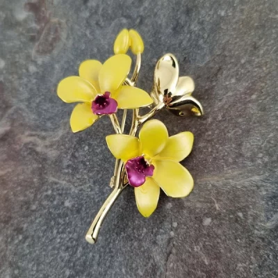 Orchid Brooch