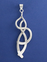 Sterling Silver Abstract Pendant