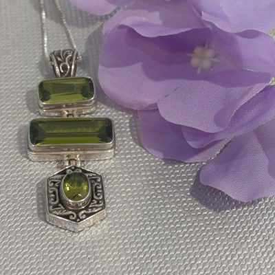 Green Goddess Balinease Peridot Pendant