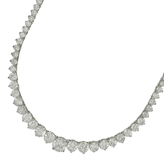 Sterling Silver Cascade Necklace