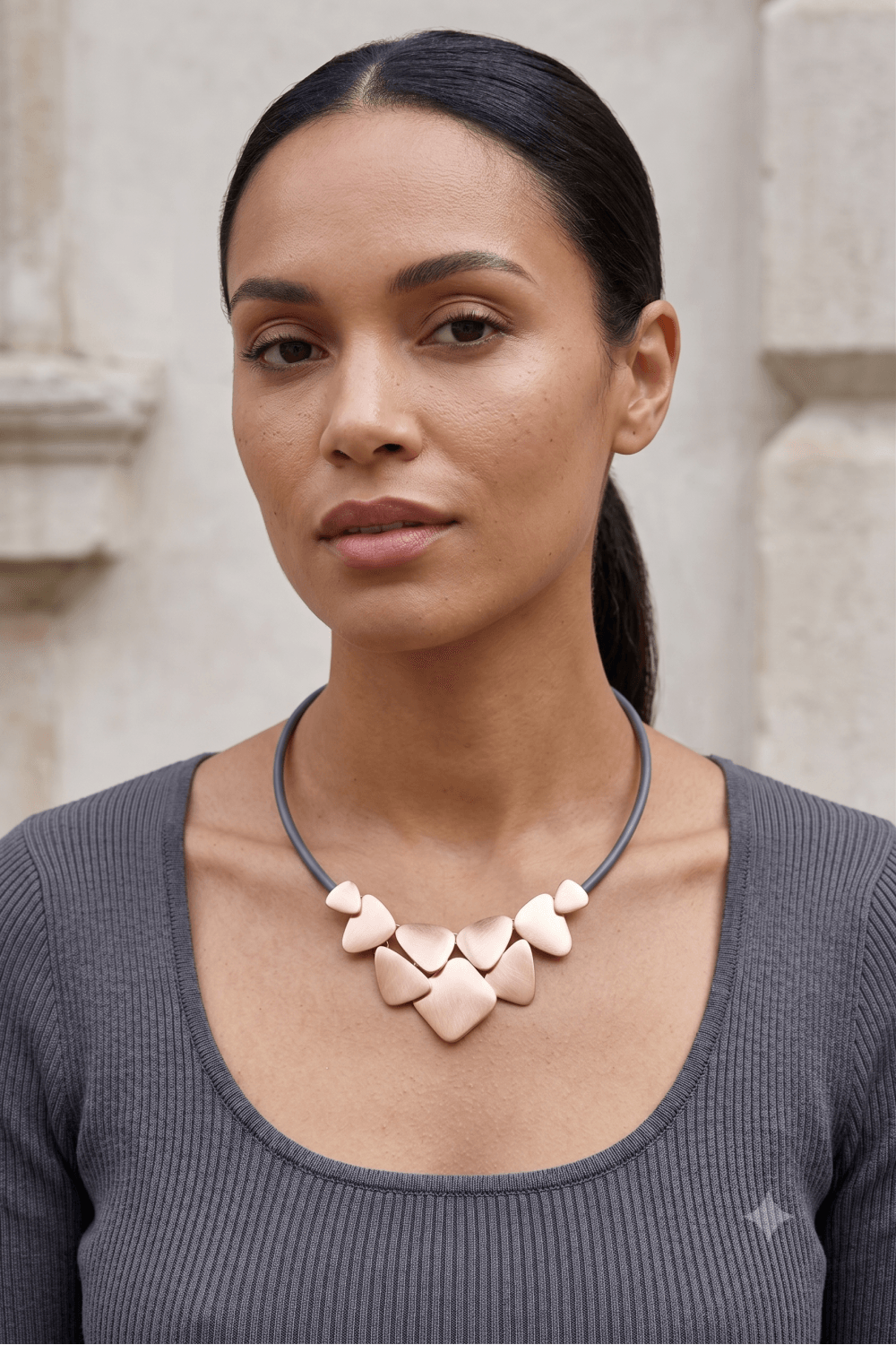 Geo Luxe Collar Necklace - Image 2