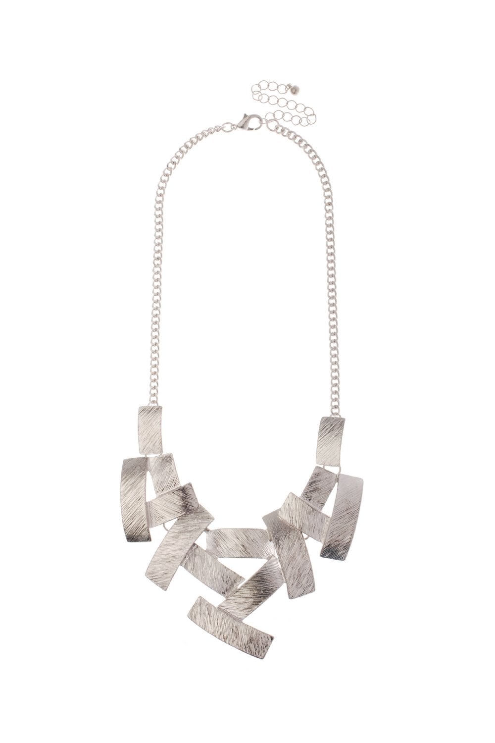Geo Texture Statement Chain Necklace