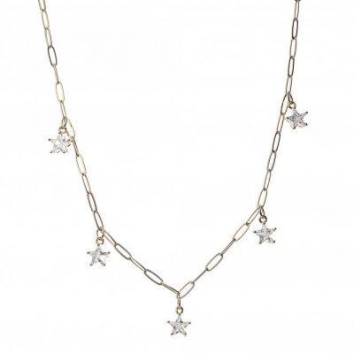 Celestial Prism Cascade Star Necklace