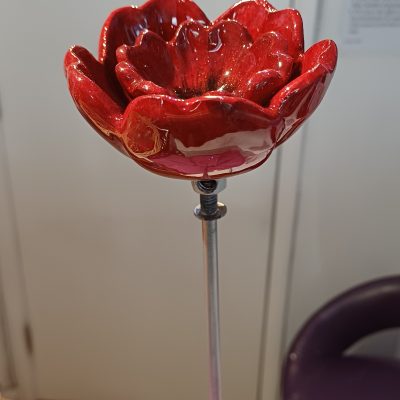 Poppy Garden Stake