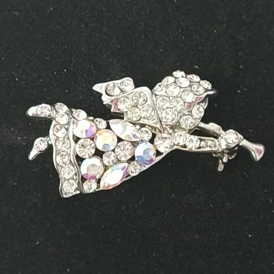 Crystal Angel Brooch