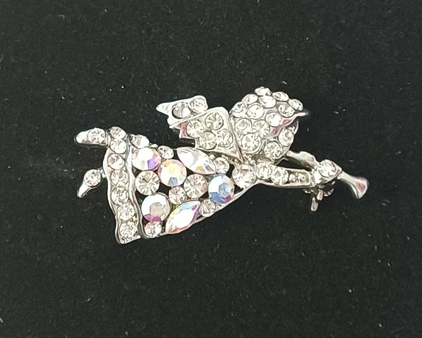 Crystal Angel Brooch
