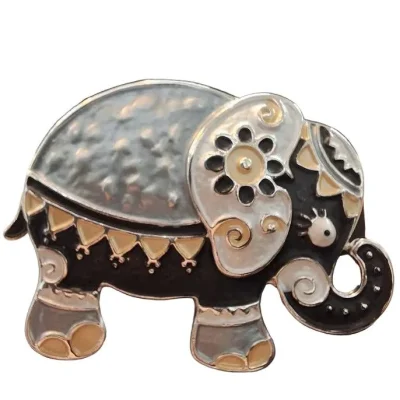 Magnetic Elephant Brooch
