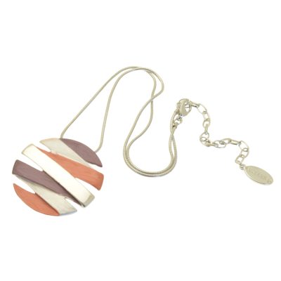 Autumnal weave necklace