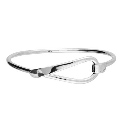 Sterling Silver Open Knot Bangle