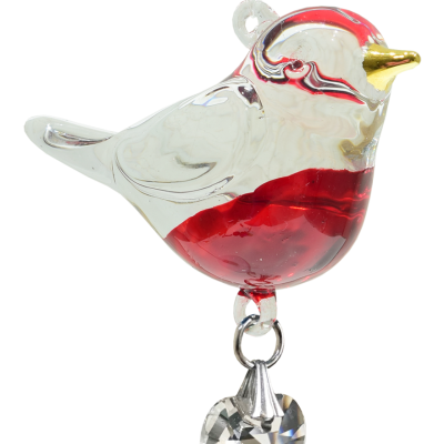 Glass Hanging Robin