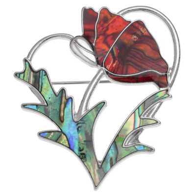 Wild Poppy Brooch